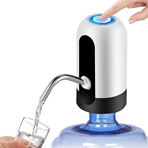 Dispensador de Agua, 5 galones USB, Carga automática, Bomba para Agua portátil eléctrica, extraíble, Apta para Uso en Agua embotellada.W-5