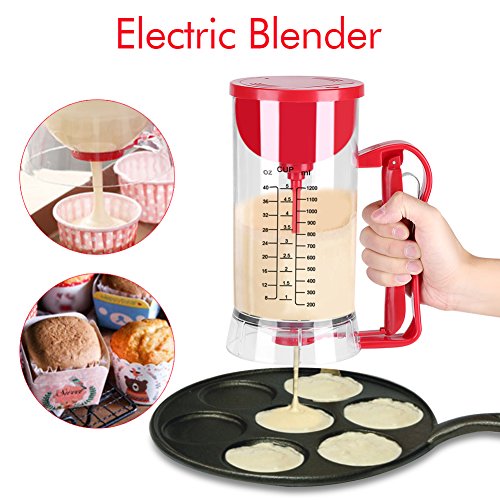 Dispensador de batería eléctrica para Cupcakes, 1200 ML para medir gofres Magdalenas moldes de Cocina