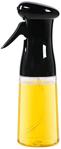 Dispensador de pulverizador de Aceite, Rociador de Aceite, rociador de vinagre para cocinar/Ensalada/Hornear Pan/BBQ/Cocina, 210ml negro