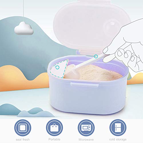 Dispensadores de Leche en Polvo, Caja de Leche en Polvo, Dosificador para leche en Polvo, Dispensador de Fórmula, Dispensador De Polvo De Fórmula, Dispensador de Polvos Bebe,400ml