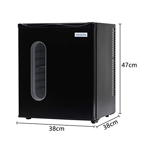 Display4top Mini frigorífico, Nevera mini, Portatil, Silenciosa, Minibar, Negro (26L)