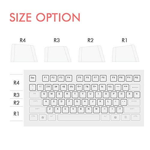 DIYthinker Teclas Pbt Espíritu Presupuesto Gratuito para Teclado Mecánico Blanco OEM Sin Marca De Impresión