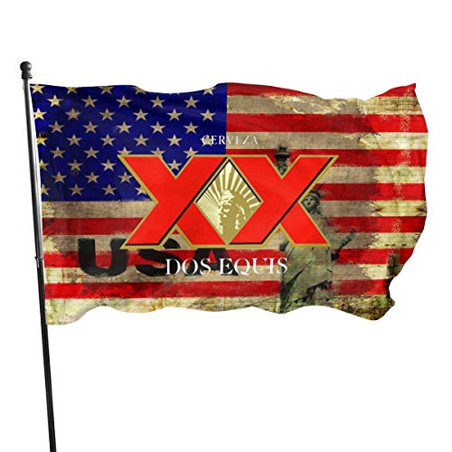 DJNGN American Fly Bandera de 3 x 5 pies Cerveza XX Dos Equis