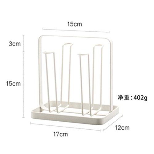 DKSC Taza de Acero Inoxidable de titulares,Nórdicos del Hierro labrado Copa Titular Vidrio Rack Drenaje Estante Creativo Multi - sostenedor de Taza de estantes de Almacenamiento de propósito-C