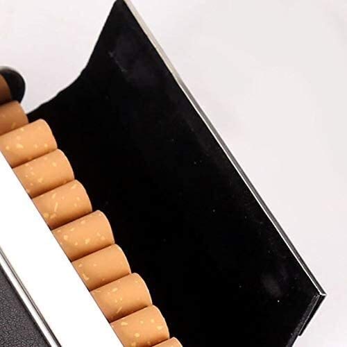 Dljyy Cigarrillos de Cuero del Caso, 20pcs Cigarrillo Tarjeta bancaria del envase del Caso Cajetilla de Tabaco Titular Mini Caja de almacenaje Padre Hombre Regalo del Amante Amigo (Color : Red)