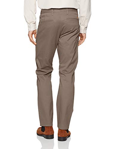 dockers Alpha Original Khaki Slim-Stretch Twill Pantalones, Marrón (Dark Pebble 0433), 30W / 30L para Hombre