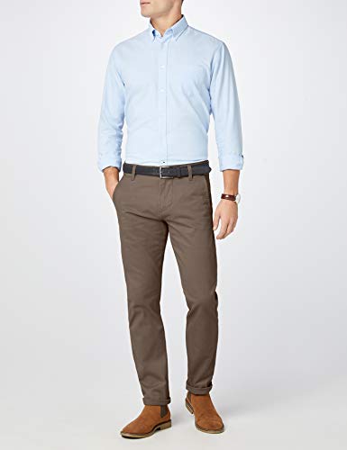 dockers Alpha Original Khaki Slim-Stretch Twill Pantalones, Marrón (Dark Pebble 0433), 30W / 30L para Hombre