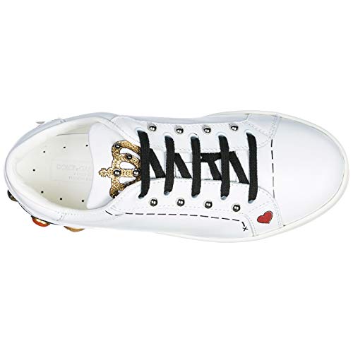 Dolce&Gabbana Zapatos Zapatillas de Deporte niña en Piel Blanco EU 32 D10656AH00689697