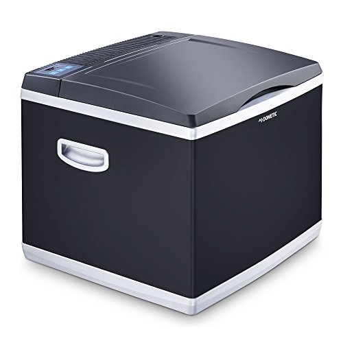 Dometic CoolFun CK40D - Nevera Híbrida portátil, conexiones 230 V (modo de compresor) y 12 V (modo termoeléctrico), 38 litros de capacidad, clasificación energética A+, color negro