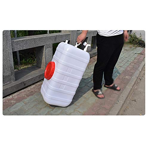 Dore Home 200L Horizontal Plástico Tanque De Almacenamiento De Agua del Cubo Grande De Agua con Tapa Exterior Plaza De Almacenamiento De Agua del Cubo (Size : 25L)