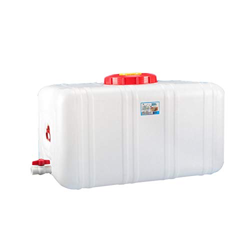 Dore Home 200L Horizontal Plástico Tanque De Almacenamiento De Agua del Cubo Grande De Agua con Tapa Exterior Plaza De Almacenamiento De Agua del Cubo (Size : 25L)