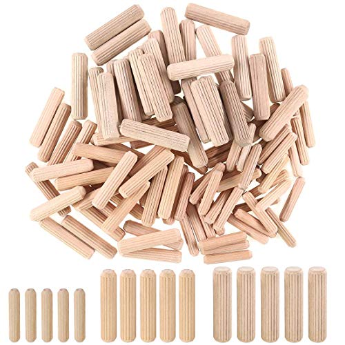 Dowels M6 M8 M10 - Clavijas de madera dura para muebles, madera acanalada, 6 mm, 8 mm, 10 mm