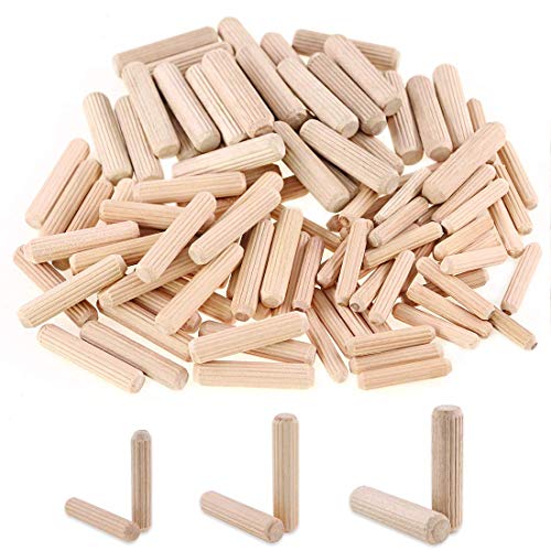 Dowels M6 M8 M10 - Clavijas de madera dura para muebles, madera acanalada, 6 mm, 8 mm, 10 mm