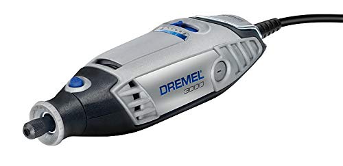 Dremel 3000 - Multiherramienta 130 W, kit con 1 complemento y 25 accesorios, velocidad variable 10.000 - 33.000 rpm para tallar, grabar, fresar, amolar, limpiar, pulir, cortar y lijar