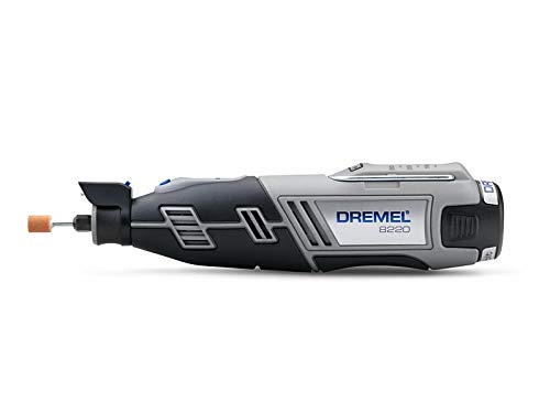 Dremel Platinum Edition 8220 - Multiherramienta inalámbrica, 12 V, kit con 5 complementos, 65 accesorios, velocidad 5.000 - 35.000 rpm para tallar, grabar, fresar, amolar, pulir, cortar y lijar