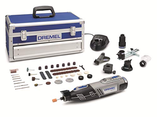 Dremel Platinum Edition 8220 - Multiherramienta inalámbrica, 12 V, kit con 5 complementos, 65 accesorios, velocidad 5.000 - 35.000 rpm para tallar, grabar, fresar, amolar, pulir, cortar y lijar