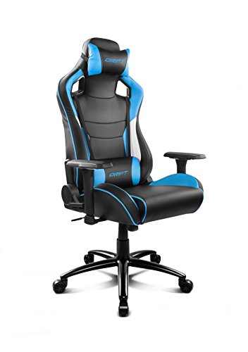 Drift DR400BL - Silla Gaming Profesional, (Polipiel Alta Calidad, Ergonómica), Color Negro/Azul