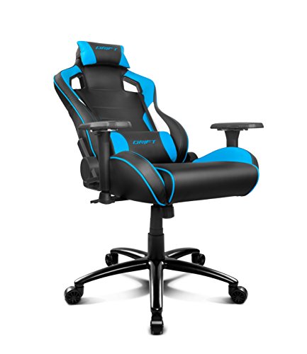 Drift DR400BL - Silla Gaming Profesional, (Polipiel Alta Calidad, Ergonómica), Color Negro/Azul