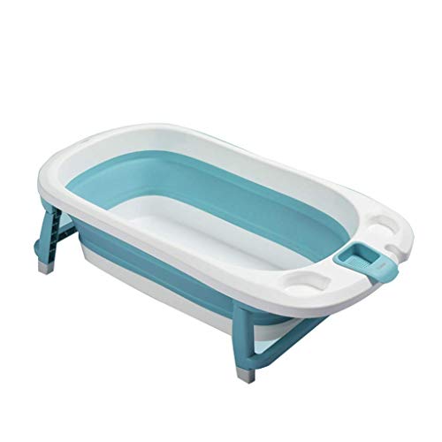 DSJMUY Bañera Plegable, Ducha de bebé para Adultos, bañera Plegable, bañera de bebé, plástico doméstico, Grande, Bandeja de Ducha Plegable móvil, Engrosamiento de bañera para niños