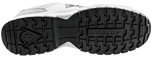 Dunlop Zapatillas S3 Hombre Mujer - Zapatos de Trabajo - Color Blanco - Cuero - Calzado Sector Alimentación - Hostelería - Camareros - Cocineros - Cafeterías