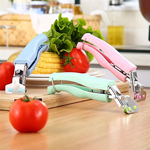 DUO ER Nueva Cocina antiescaldadura Placa Tazón Pinza Plato sostenedor de pote Carrier Clip de la Abrazadera de la manija de Utensilios de Cocina Cooking Titular de Picnic Brazo (Color : Pink)