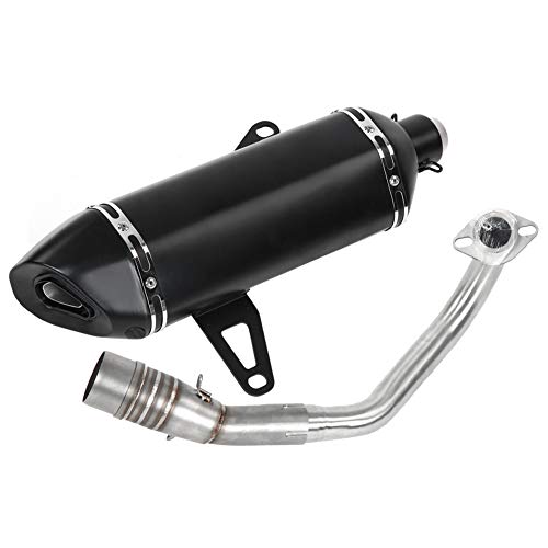 Duokon Sistema de escape completo de la motocicleta, Acero inoxidable Motocicleta Silenciador de tubo de escape Adecuado para Xmax250 Xmax300 17-18 Contiene Uno Desmontable DB Killer