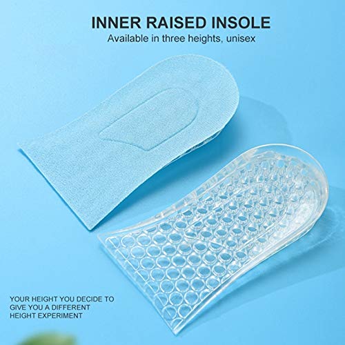 Durable 10pairs JF101 invisible transparente de silicona Heel Pad Recrecimiento Recrecimiento de la plantilla media de absorción de choque Pad, Especificación: Una Capa (Color : Gray)