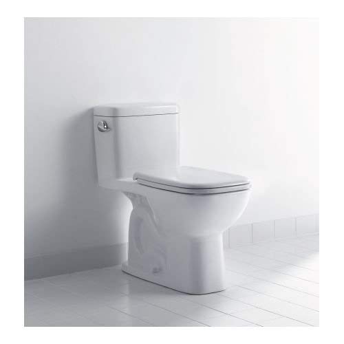 Duravit 0067310000 D-Code - Asiento con tapa de inodoro (bisagras de acero fino)