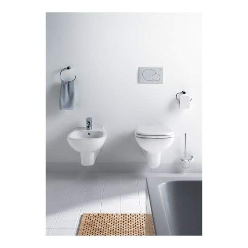 Duravit 0067310000 D-Code - Asiento con tapa de inodoro (bisagras de acero fino)