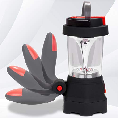 Duronic Hurricane Farol de Camping Recargable por Dinamo y USB con Linterna LED, Farol de Mano, Lámpara de 10 LED, Señal de Emergencia Roja Intermitente, Linterna de 3 LED