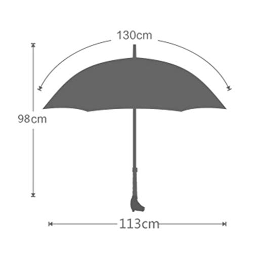 DWQ Paraguas japonés automático de Doble Capa de 10 Triple-Hueso Grande Paraguas Reforzado Resistente al Viento Vinilo Paraguas al Aire Libre (Color : Black)