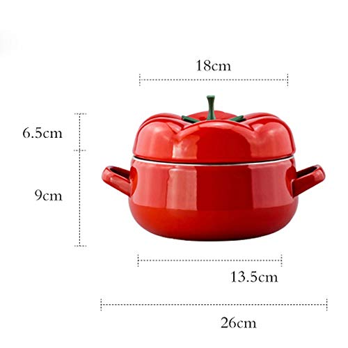 DYXYH Olla de Tomate, suplemento alimenticio para bebés, Olla de Sopa, Olla de Esmalte para el hogar, Olla de estofado, Cocina de inducción de Gas