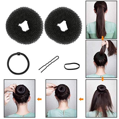 E-More 25pcs Accesorios de Peinado, Herramientas Accesorios Hacedor Braid Cabello Trenzado Peinado Clip Herramientas para Diseño de Espuma para Niñas Mujeres con pelo DIY