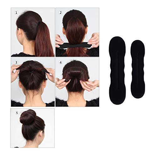 Ealicere 25pcs Accesorios de Peinado, Herramientas Accesorios Hacedor Braid Cabello Trenzado Peinado Clip Herramientas para Diseño de Espuma para Niñas Mujeres con pelo DIY