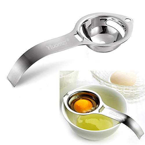 eBuy.INC fdq01 EI eigelb Proteínas separador Calidad Alimentaria Divider Acero Inoxidable separador eitrenner eigelbtrenner – Separador eiweißtrenner Egg separador – Cortador de huevos, Plata