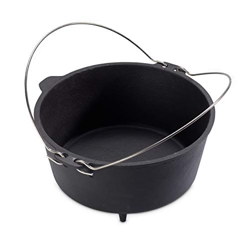 ECHTWERK EW-GE-1225 Olla de Hierro Big-Dutch Oven, Horno holandés, Cacerola hierrro Fundido, 31,5 x 21 cm, Iron