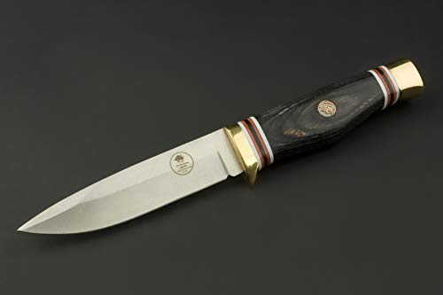 Ed Mahony Cuchillo de Caza Ebony Hunter, 440c Acero