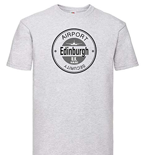 Edinburgh - Camiseta de manga corta con texto en inglés "Ghisleri - Camiseta de manga corta 42 - Talla M (para tallas de la S a la XXL)