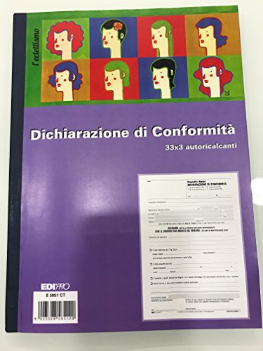 EDIPRO E5851CT - Bloque de declaración de conformidad con dispositivos médicos (33 x 3 cm)