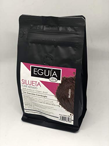 Eguia Cafe Molido Natural Cafe Granos Arabica, Avellana, Chocolate, Naranja Chocolate, Vanilla, Vainilla Silueta, White Chirstmast - 6 Unidades de 250g