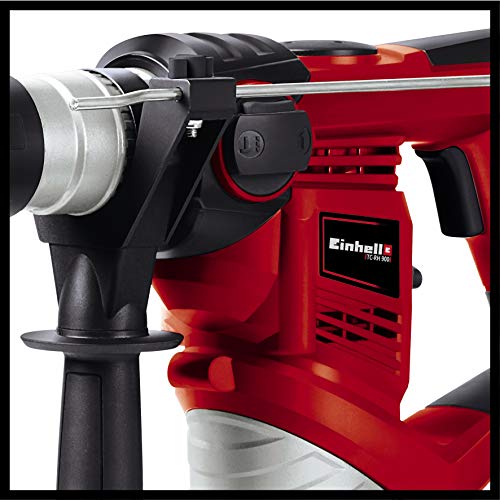 Einhell 4258237 TC-RH 900 Martillo perforador con mecanismo percutor neumático 900 W, 240 V, 3 funciones, tope de profundidad