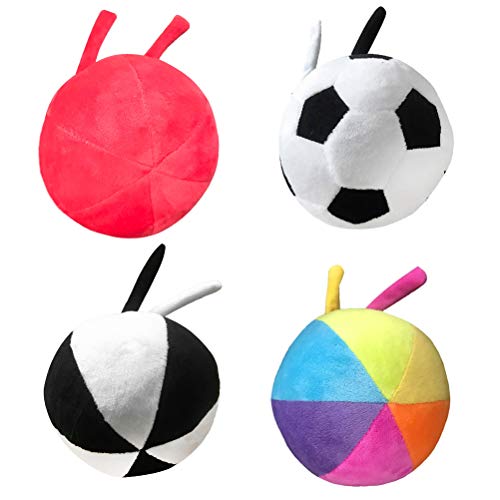 Einsgut Bola de Tela de Semillas Peluche para bebés Pelota Suave y Activa Juguete de Felpa Grande y Suave para niños pequeños Bebés Niños Regalo