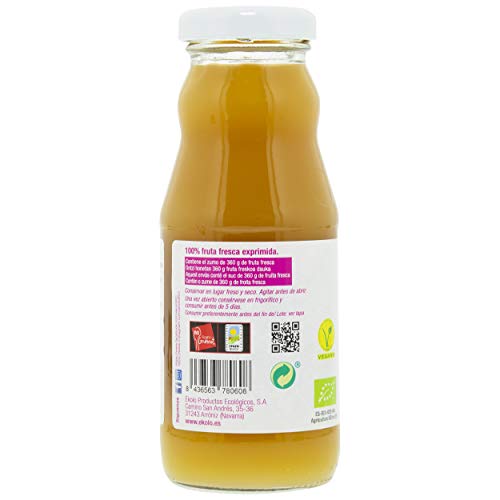 Ekolo  Zumo De Manzana Mango Ecológico, 100% Exprimido, 12 Botellas * 200Ml   2400 ml