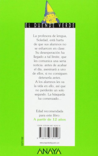 El asesinato de la profesora de lengua, Literatura Infantil (A partir de 12 años) - El Duende Verde