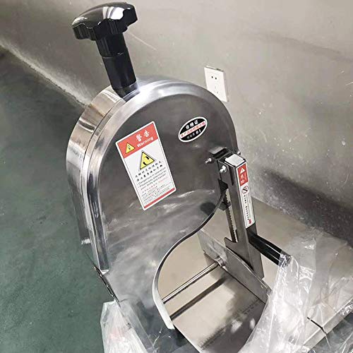 Eléctrica Carnicero Carne Congelada Bone Serrar La Máquina De Corte Sierras De Cinta para Picar Carne Importada con La Hoja De Sierra para Corte De Pies De Cerdo, Bistec con Hoja Sierra 110V / 220V