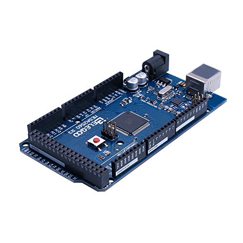 ELEGOO Mega 2560 R3 Tarjeta Placa Compatible con Arduino IDE con Microcontrolador Basada en el ATmega2560 ATmega16U2 con USB Cable Azul Versión Mega Kit