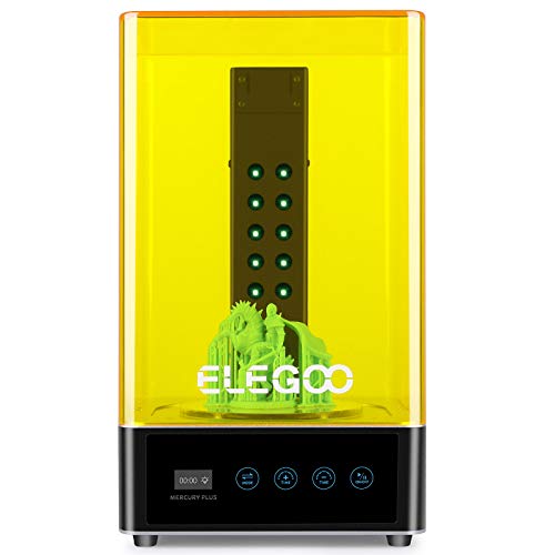 ELEGOO Mercury Plus Máquina de Lavado y Curado 2 en 1 para LCD/DLP/SLA Modelos Impresos en 3D Caja de Curado UV de Resina con Plato Giratorio de Curado y Cubeta de Lavado