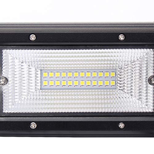 Elenxs Quad Fila 12 Pulgadas 840W 68LED Luz de Trabajo Barra de inundación del Punto Combo Lámparas de conducción a Prueba de Agua del Trabajo del LED 6000K luz para SUV Campo a través Vehículo