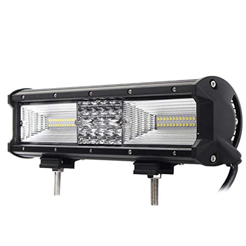 Elenxs Quad Fila 12 Pulgadas 840W 68LED Luz de Trabajo Barra de inundación del Punto Combo Lámparas de conducción a Prueba de Agua del Trabajo del LED 6000K luz para SUV Campo a través Vehículo