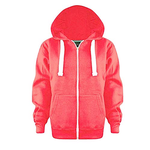 Elite Pleasure - Sudadera con capucha para mujer, de forro polar, de manga larga, con cremallera, talla 38 a 22